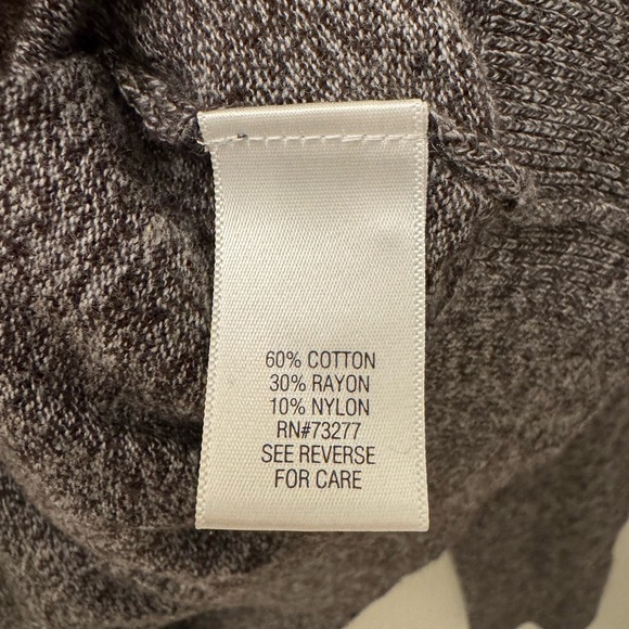 Gray Men's Long Sleeve Pullover V Neck Sweater Size L Croft & Barrow - Picture 3 of 7